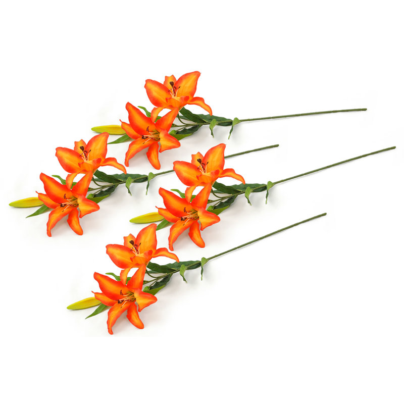Bayou Breeze Artificial Tiger Lily Flower & Reviews Wayfair